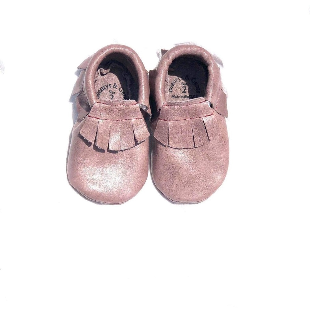 Beautys & Gents Mauve moccasins